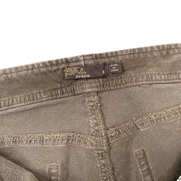 Prana Merrigan micro corduroy skinny Pants Size 6 mud brown‎ - Picture 6 of 10